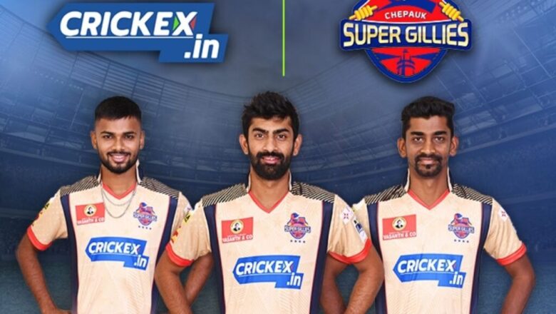 Chepauk Super Gillies has announced Crickex.in as the primary sponsor of the Team