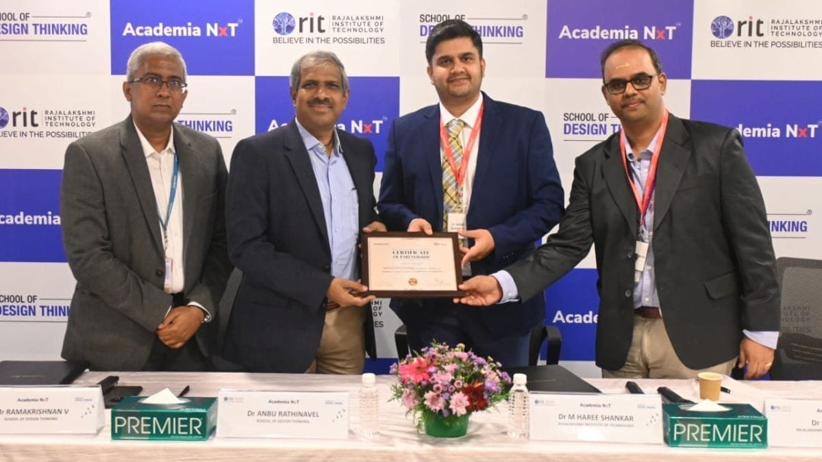 Rajalakshmi Institute of Technology Partners with School of Design Thinking to Cultivate Future Innovators