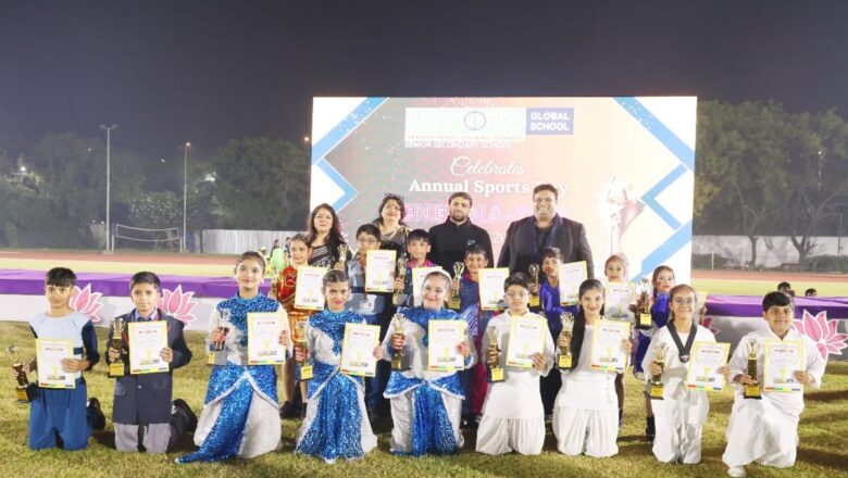 Olympian Ravi Kumar Dahiya praised the Richmondd Global School Students at Annual Sports Day Celebrations “ENERGIA-2025” in Thyagraj Stadium