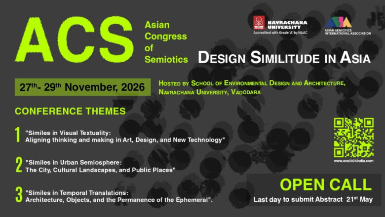 ACS 2026 – Asian Congress of Semiotics at Navrachana University, Vadodara