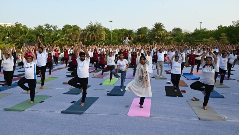 International Day of Yoga Celebrated Enthusiastically at Gujarat Science City on the Theme “Yoga for Healthy Ageing”