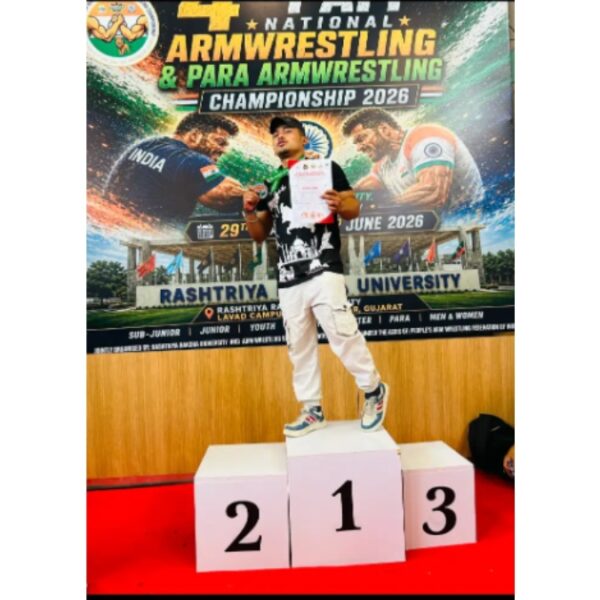Invertis University Student Selected to Represent India at World Armwrestling Championship 2026
