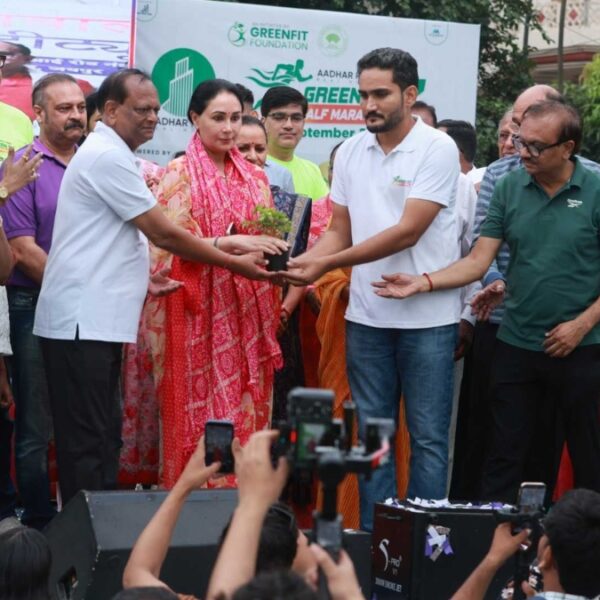 Over 10,000 Runners Join Aadhar Prime GreenFit Half Marathon; Deputy CM Diya Kumari and Jaipur MP Manju Sharma Flag Off the Event